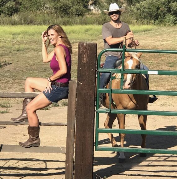 Kathryn Cloward Filming Wild Horse Music Video in Ramona California