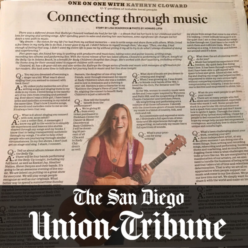 San Diego Union Tribune Kathryn Cloward July 2017