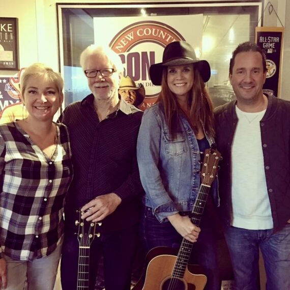 Kathryn Cloward with John and Tammy on KSON Radio 2