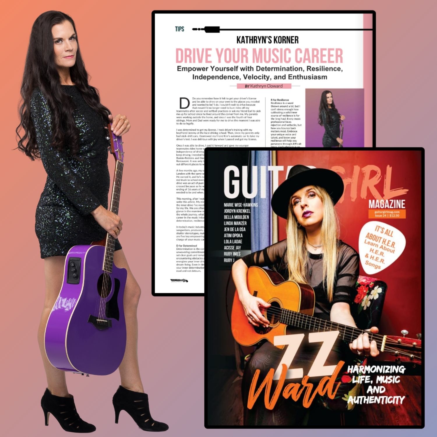 Guitar Girl Magazine Winter 2023 Kathryn Cloward